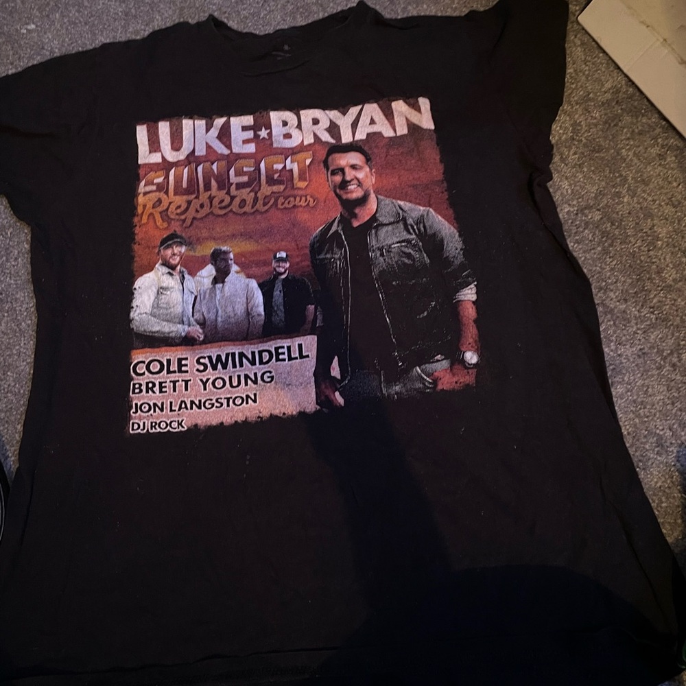 Luke Bryan Black Graphic T-Shirt